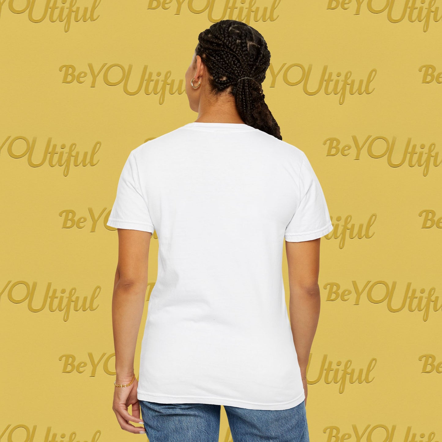 BeYOUtiful Signature Tee – Pink/Yellow Logo (Unisex), BeYOUtiful Shirt, Self-Love Tee, Inspirational Gift, Casual Wear, Everyday Comfort, Motivational T-shirt