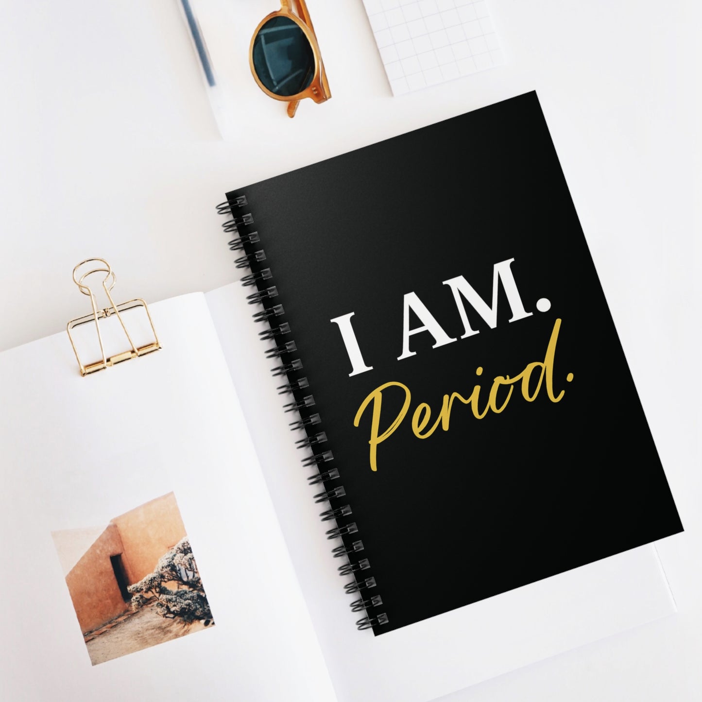 I AM. Period. Spiral Notebook
