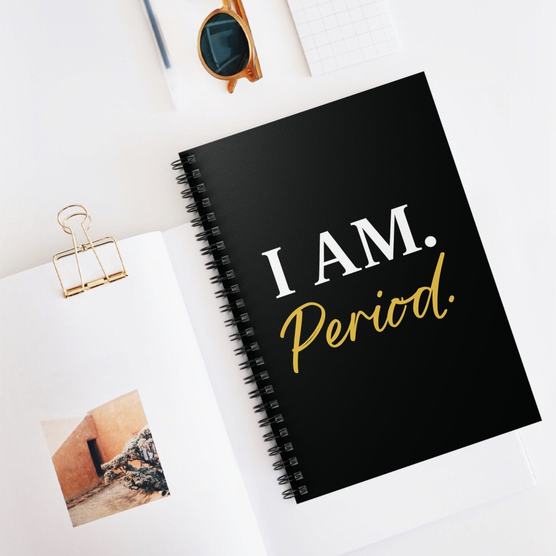 I AM. Period. Spiral Notebook