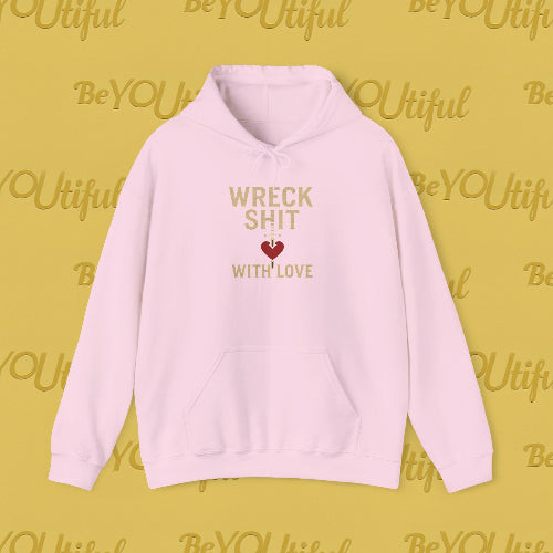 Wreck Shit With Hoodie White